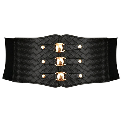 Elastic belt women's wide decoration
