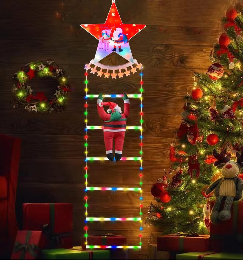 Luz de escalera de Papá Noel 