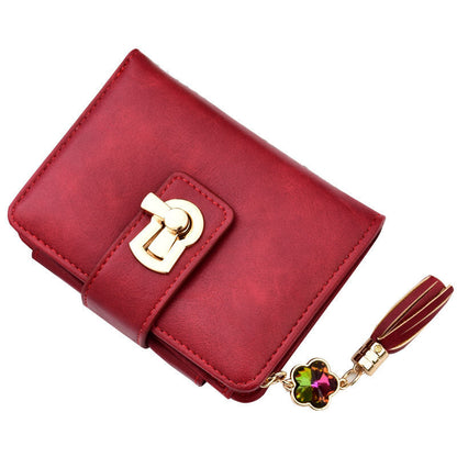 Folding wallet woman