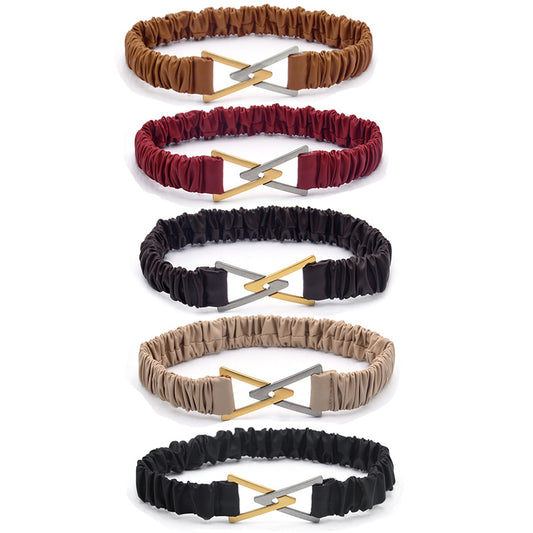 Dress stretch wide belt