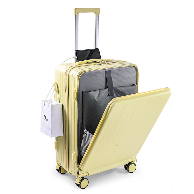 Front opening multifunctional suitcase