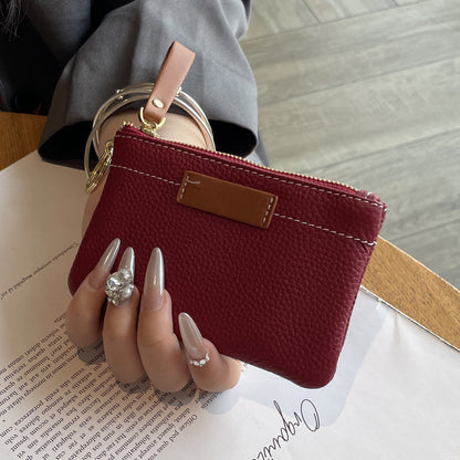 High-quality leather change purse