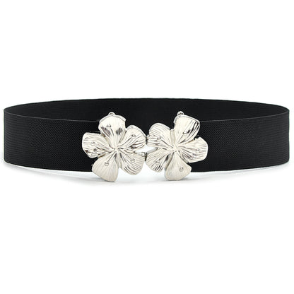Simple pair of buckle belt women