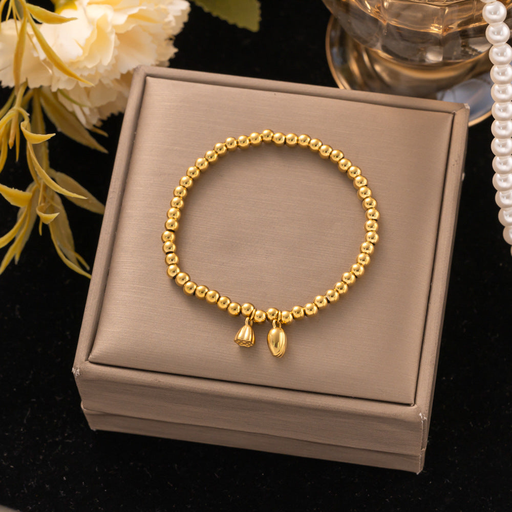 18K Gold Titanium Steel Bracelet