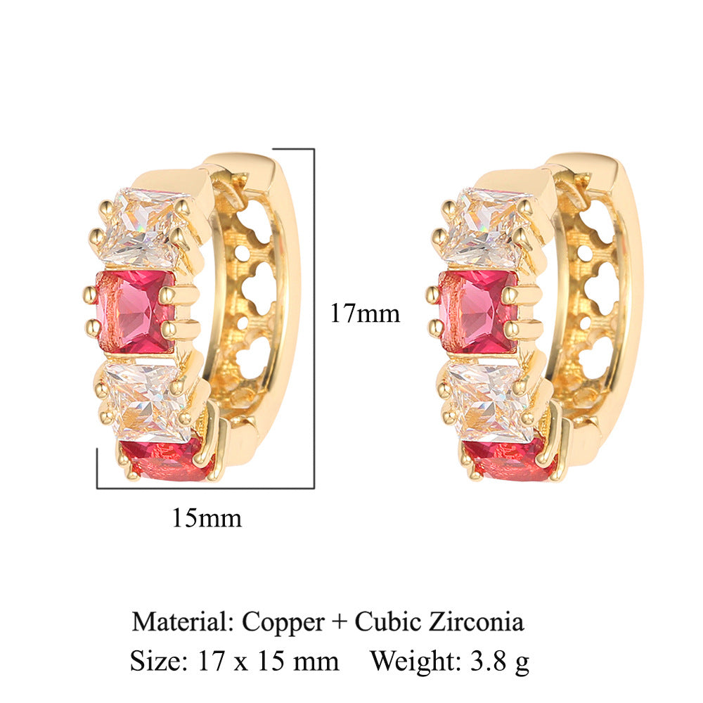 Advanced copper-sensitive zircon ear buckle