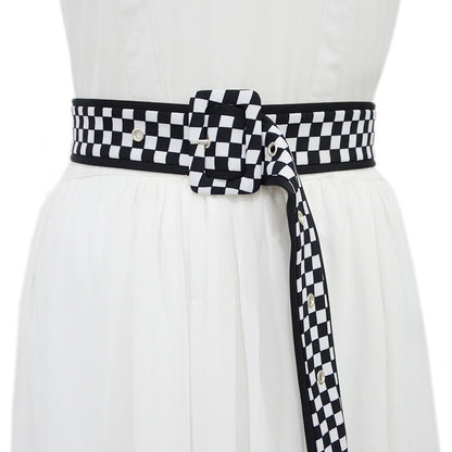 Striped flannel waist