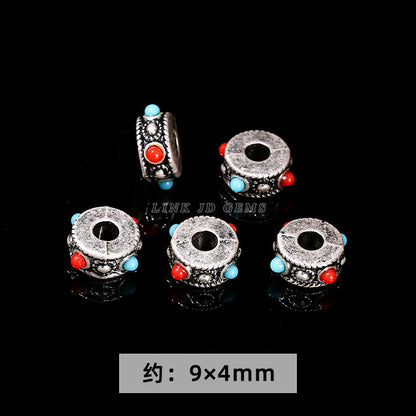 Alloy plated real antique silver accessories DIY hand