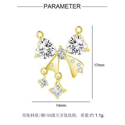 Colgante de collar entrelazado con espigas de trigo 