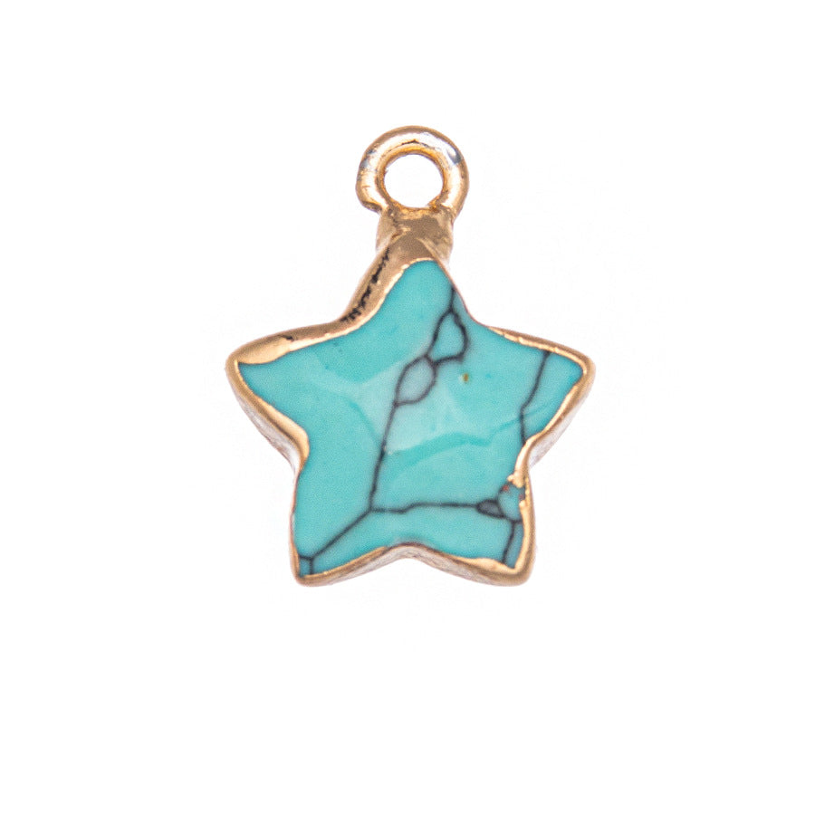 Pingente de Cristal Pentagrama Facetado 