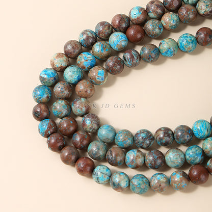 Optimized blue colored stone loose beads