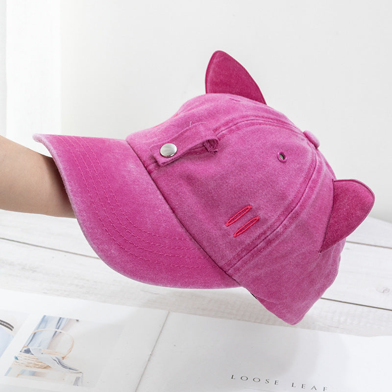 Cat Ear Pilot Sunglasses Baseball Cap