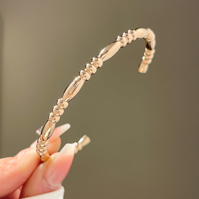 Four-leaf clover gypsy titanium steel bracelet