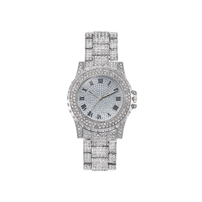 Reloj de mujer estilo coreano con diamantes de imitación 