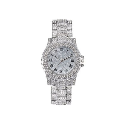 Reloj de mujer estilo coreano con diamantes de imitación 