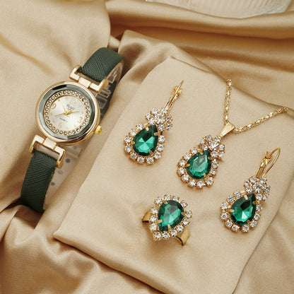 Quartz watch jewelry set