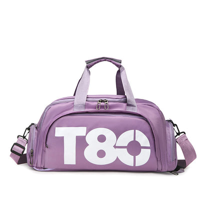 Dry and wet separation fitness bag short trip bag