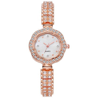 Floral Rhinestone Women's Watch