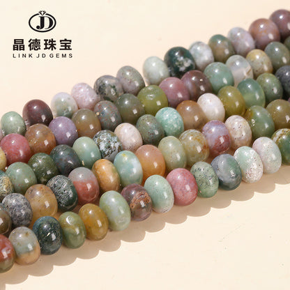 8 * 4 Natural Indian Agate Abacus Beads