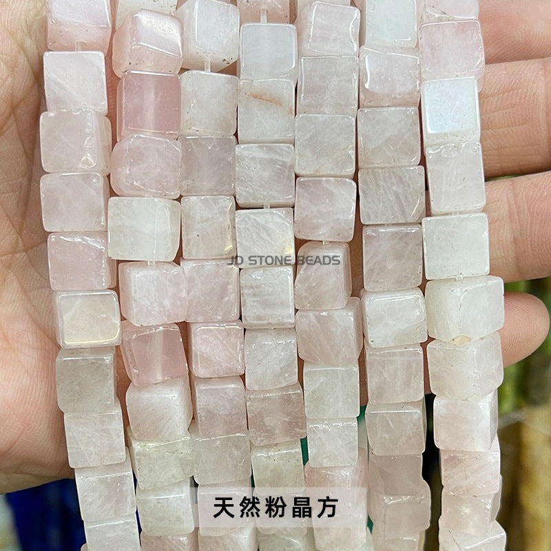 8Mm jade square crystal bracelet beads