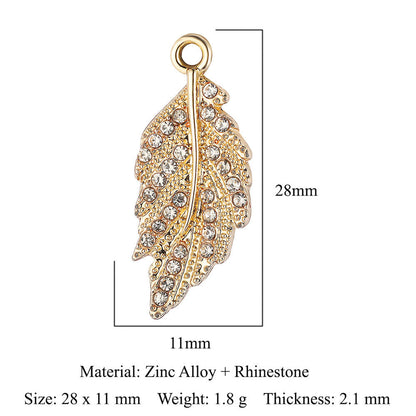 5 pcs/pack, eye snake cross, leaf alloy pendant.