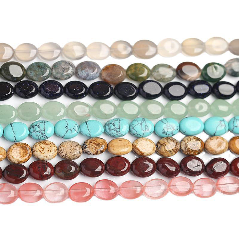 8X10mm crystal jade oval loose beads