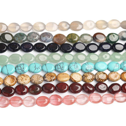 8X10mm crystal jade oval loose beads