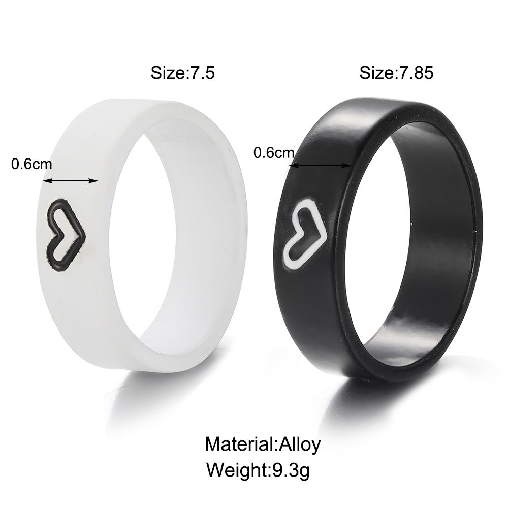 Simple Couple Love Rings