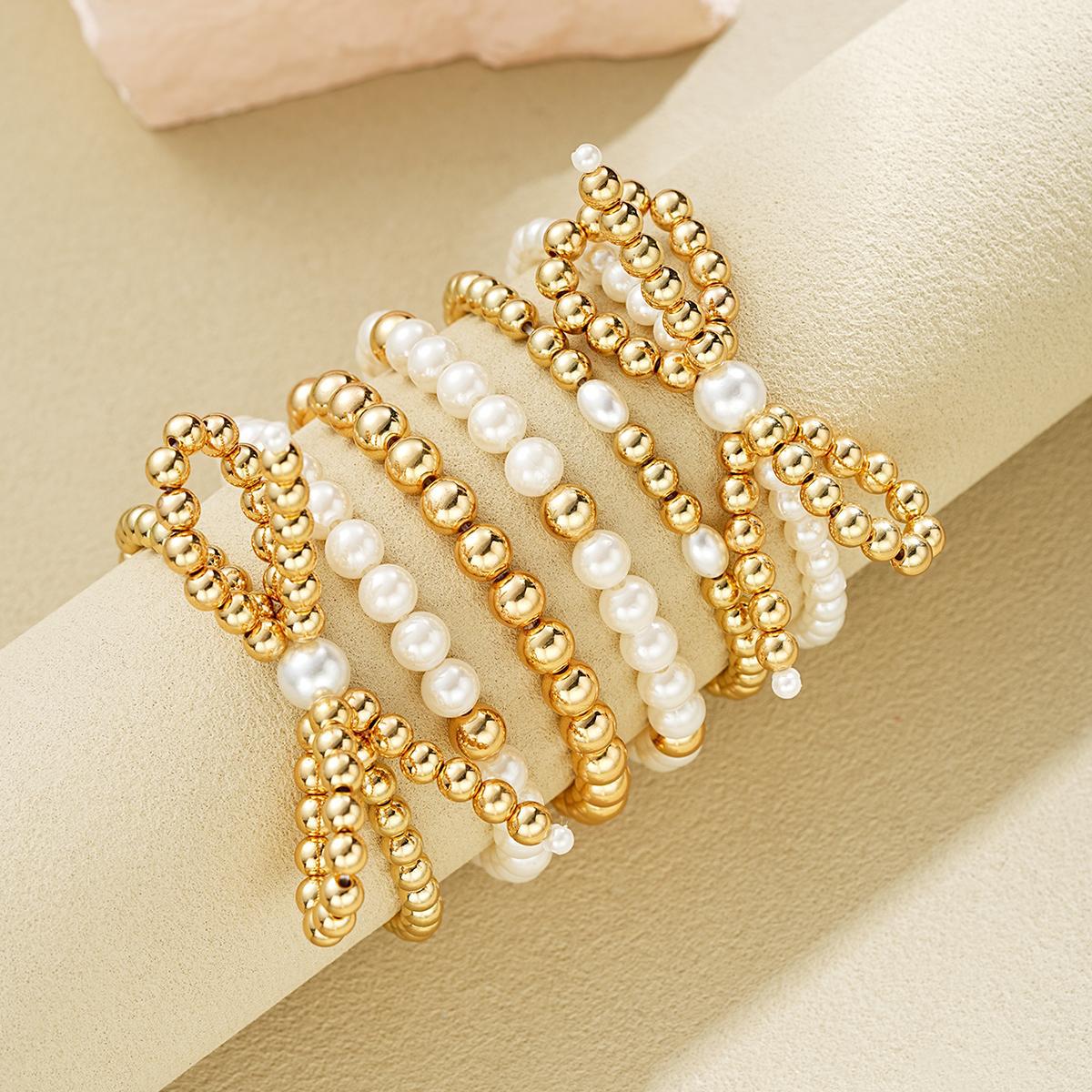 Baroque Pearl Multi-layer Bracelet Set