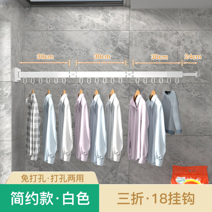Folding Telescopic Clothes Rack