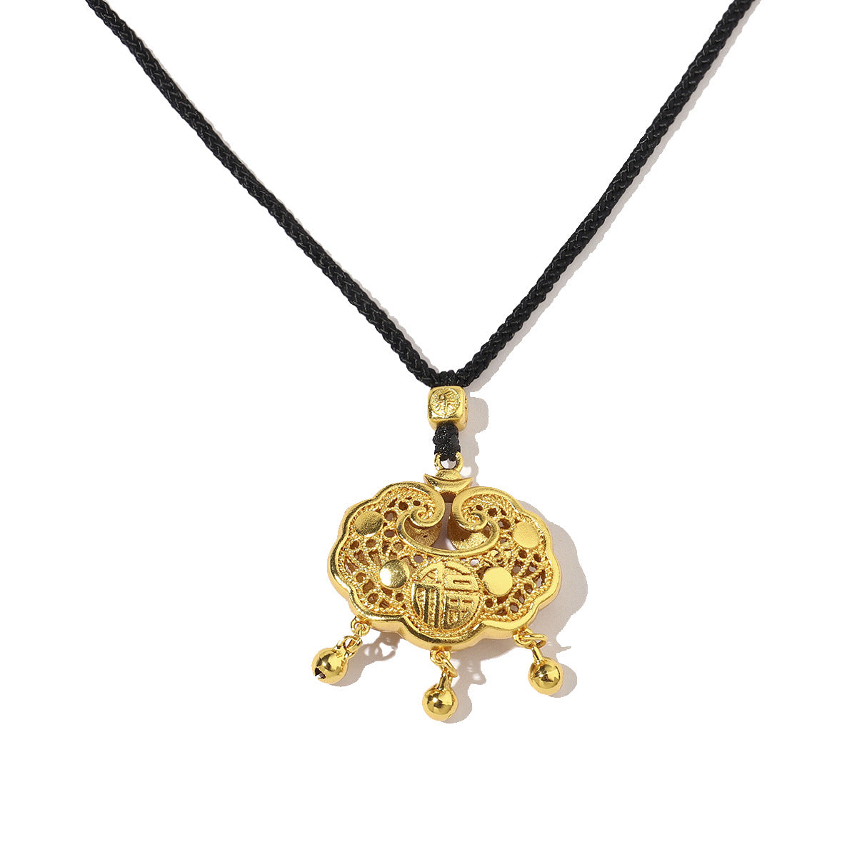 Plated 24K real gold star elephant sand gold necklace