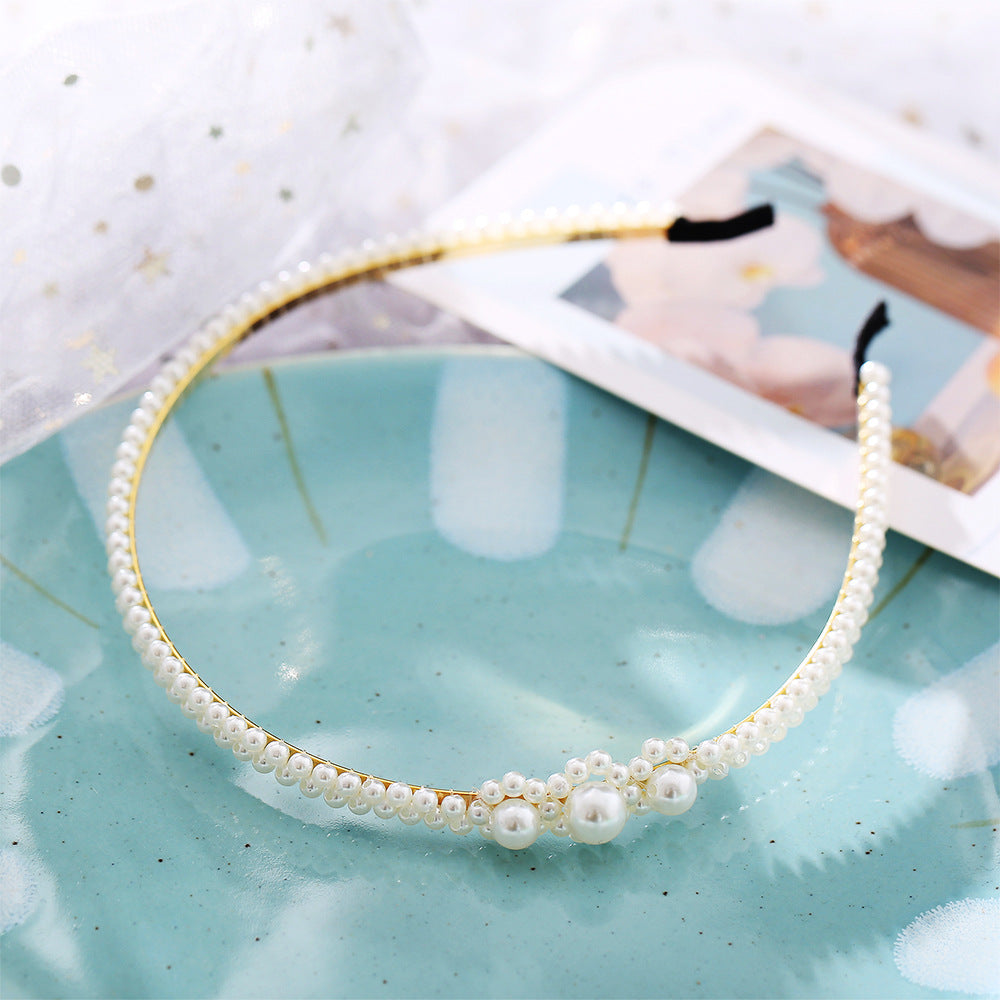 Wave Pearl Headband for Women