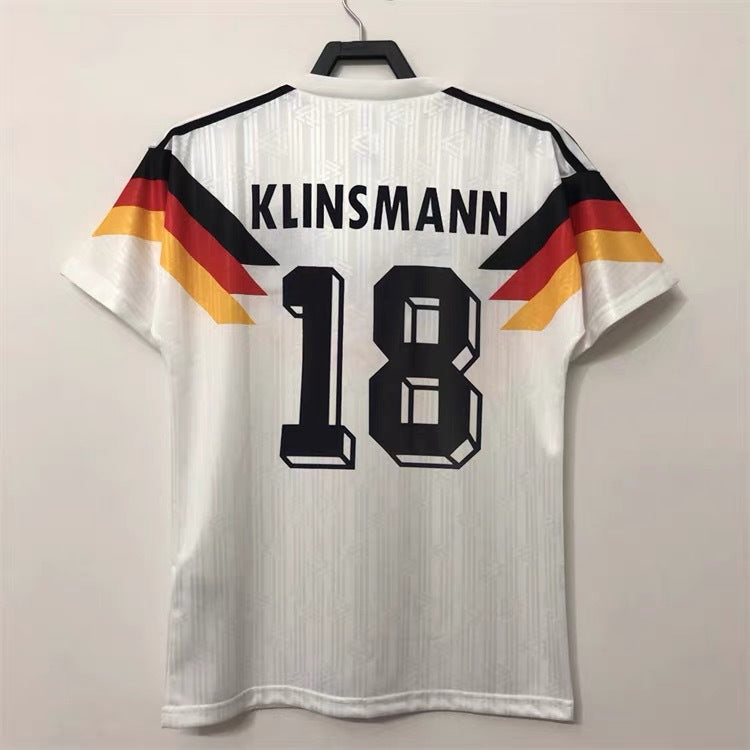 90/94 Germany Home 18 Klinsmann 10 Matth?us Classic Retro Jersey