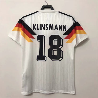 90/94 Germany Home 18 Klinsmann 10 Matth?us Classic Retro Jersey