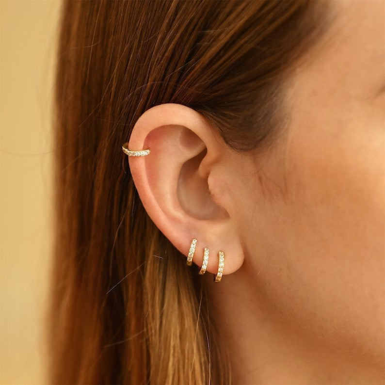 Zircon Stud Earring Set