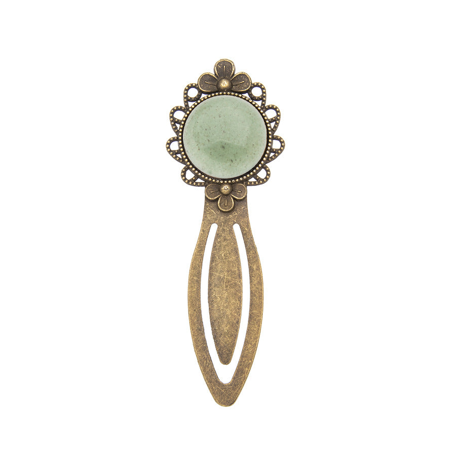 Crystal Retro Alloy Lace Bookmark Ruler