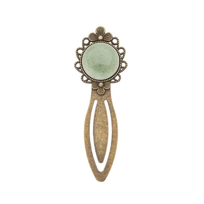 Crystal Retro Alloy Lace Bookmark Ruler