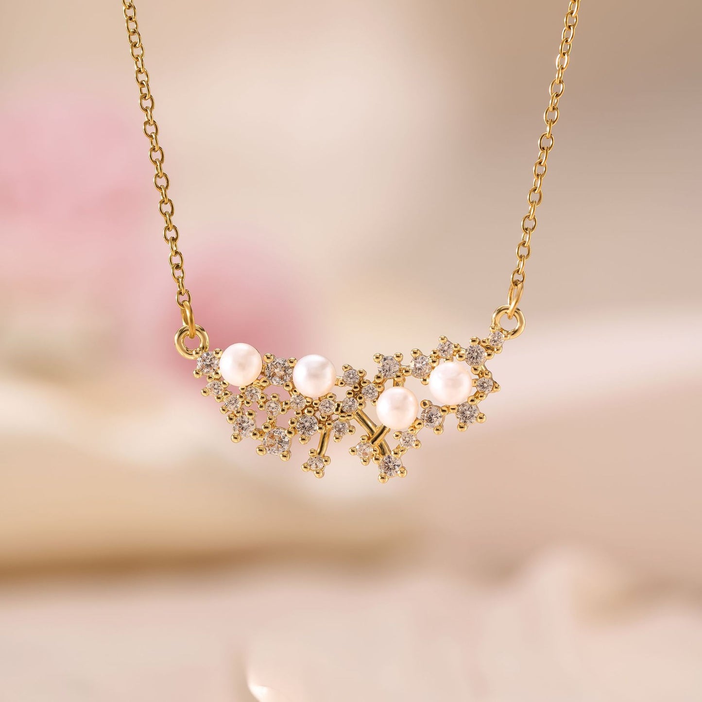 Flower Bell Pendant Necklace