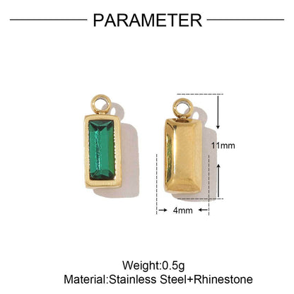 Geometric Threaded Gold Nugget Lucky Bag Titanium Steel Pendant