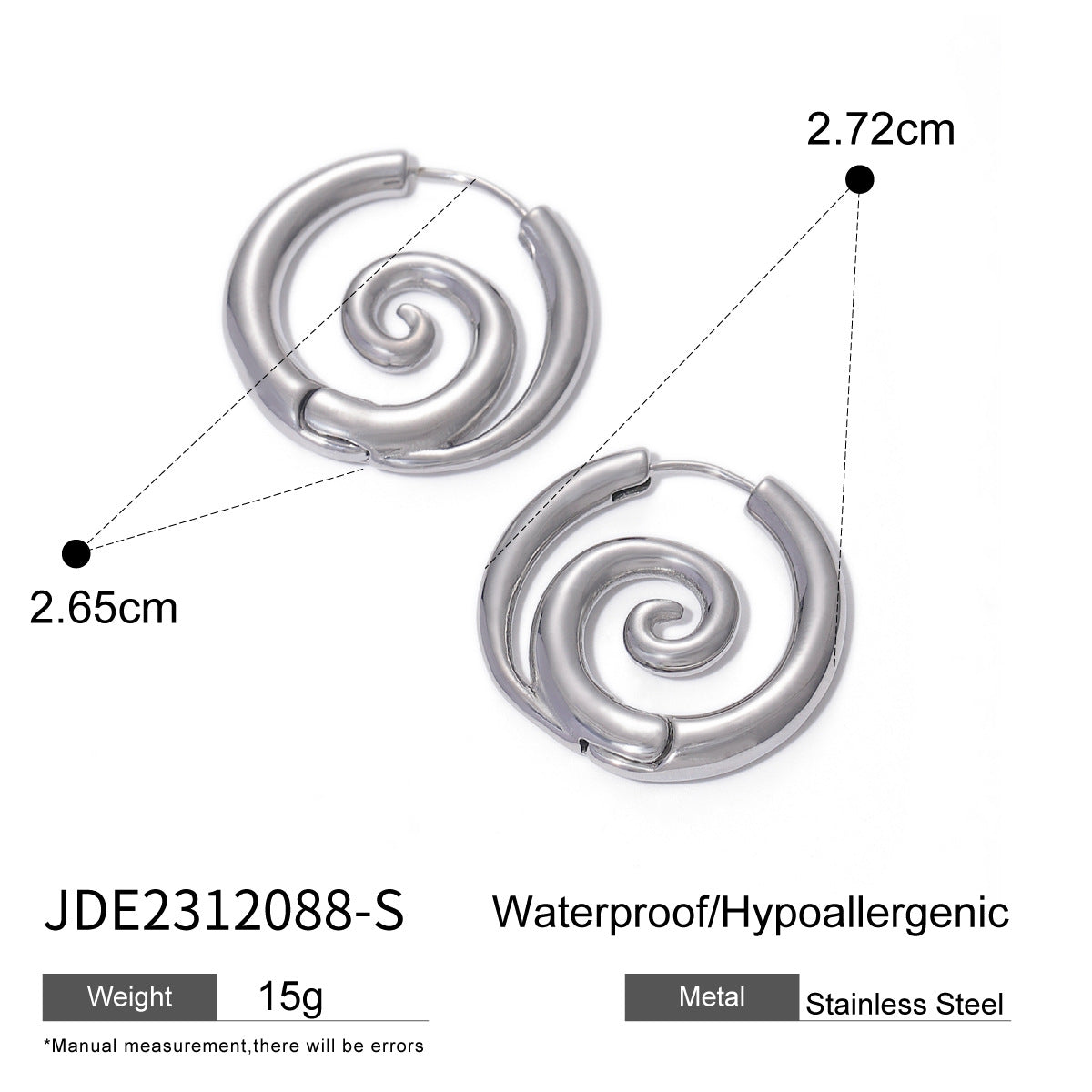 Spiral Hoop Earrings
