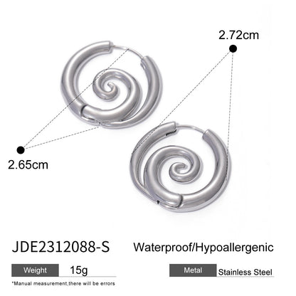 Spiral Hoop Earrings