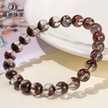 7A Natural Cornucopia Red Ghost Crystal Bracelet