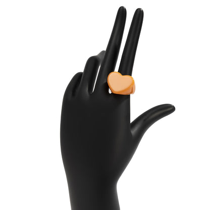 Candy color wide edge ring love ring