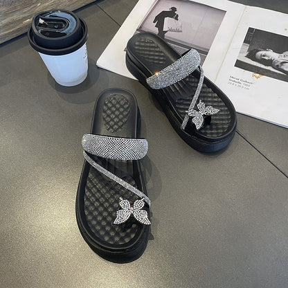 Butterfly Day Muffin Bottom Slippers