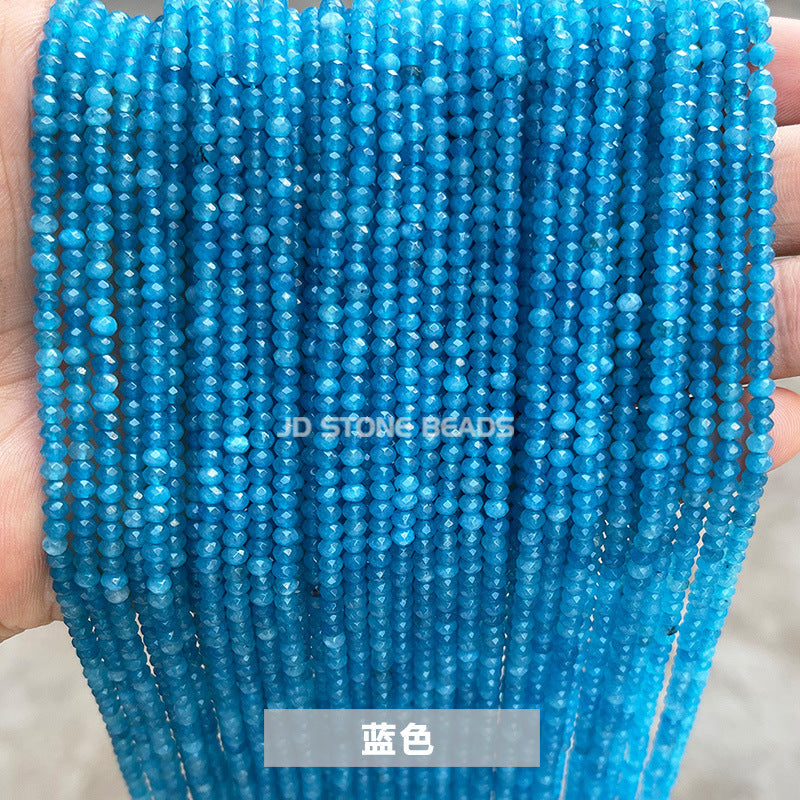2 * 3Mm colorful chalcedony abacus beads loose beads