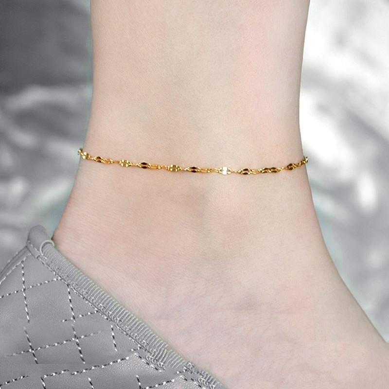 Gourd love titanium steel anklet