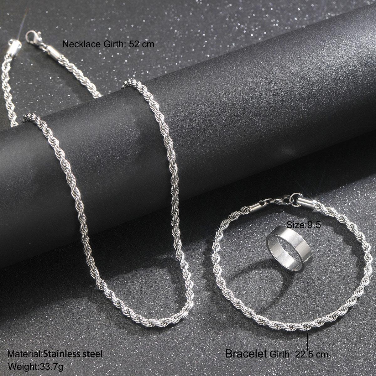 Men's Silver Collarbone Chain