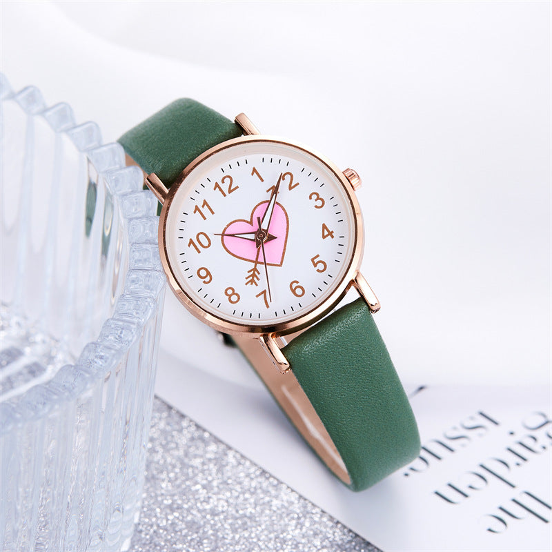 Cute arrow through the heart quartz watch wholesale