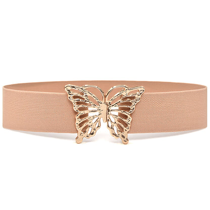 Butterfly Buckle Rhinestone Inlaid Belt