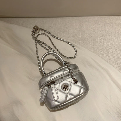 Bolso bandolera pequeño con cadena estilo Chanel 