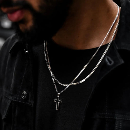 Stainless Steel Cross Pendant Necklace